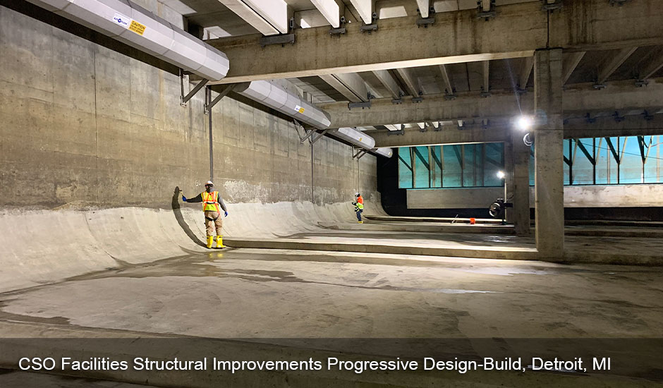 CSO Facilities Structural Improvements Progressive Design-Build, Detroit, MI