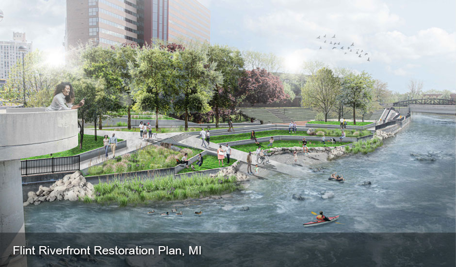 Flint Riverfront Restoration Plan, MI