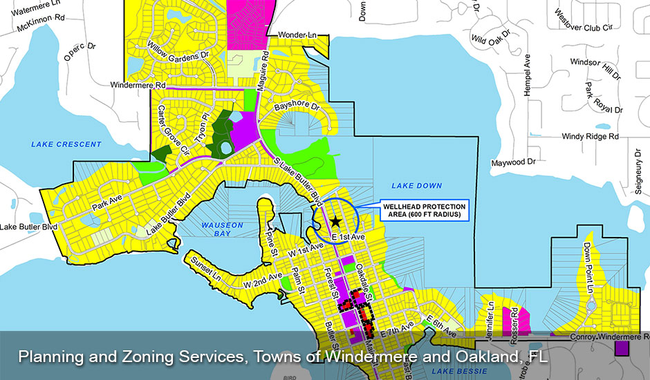 Planning and Zoning Services, Towns of Windermere and Oakland, FL