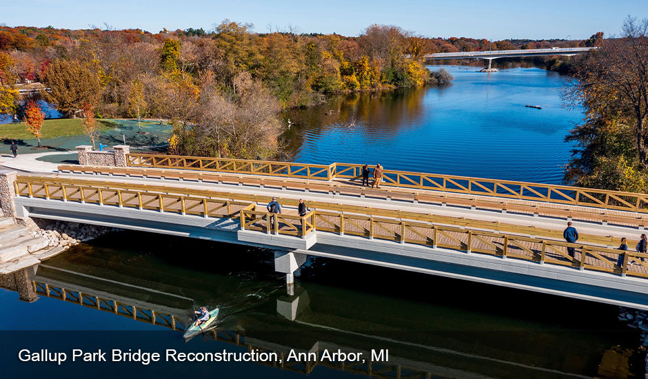 Gallup Park Bridge Reconstruction, Ann Arbor, MI