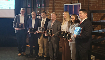 John Weiland, far left, was named the MSPE St. Louis Chapter's Professional Engineer of the Year