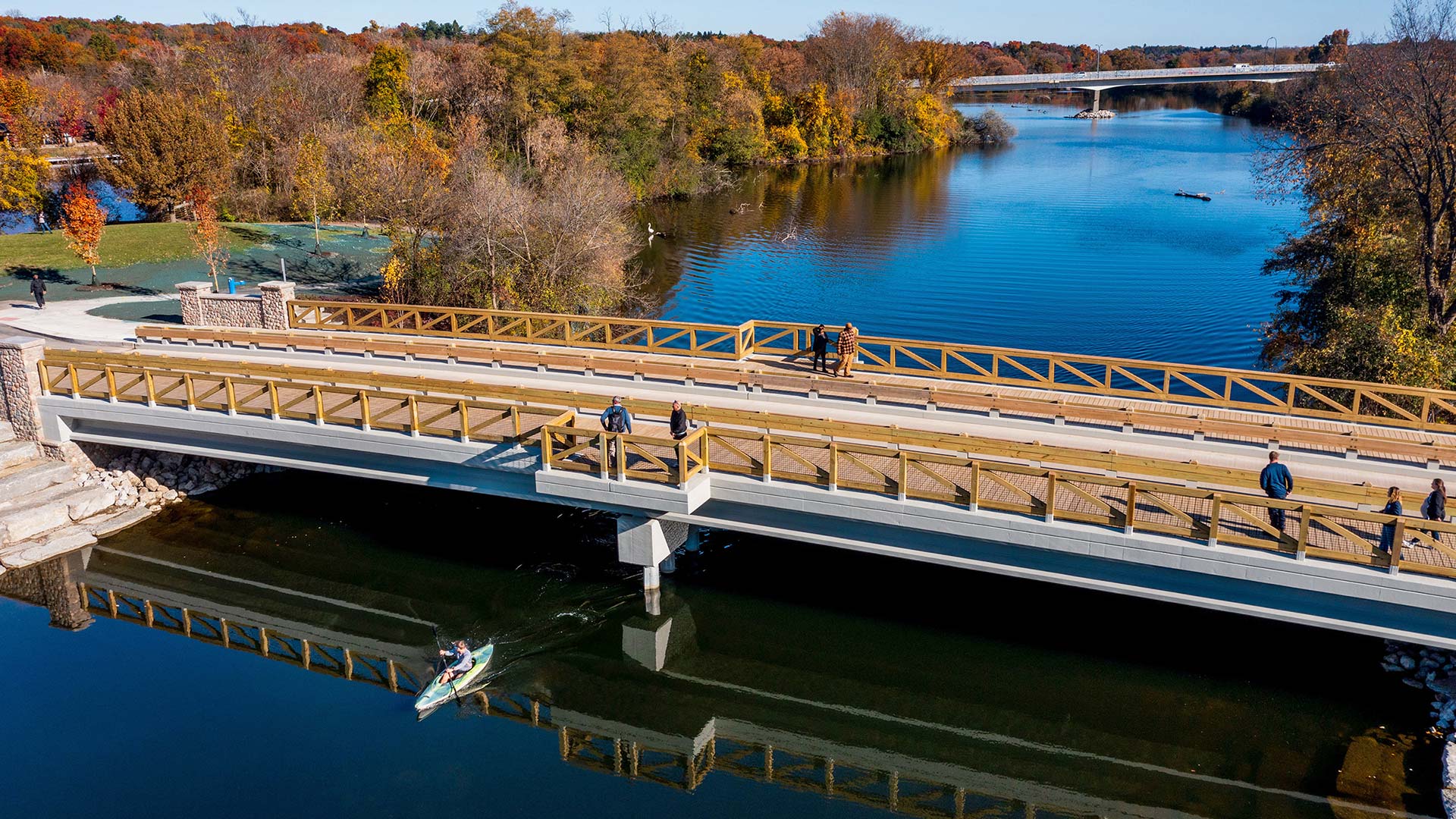 Ann Arbor Parks and Recreation, Gallup Park Vehicle and Pedestrian Bridge Design - © Jacob Hamilton, MLive.com